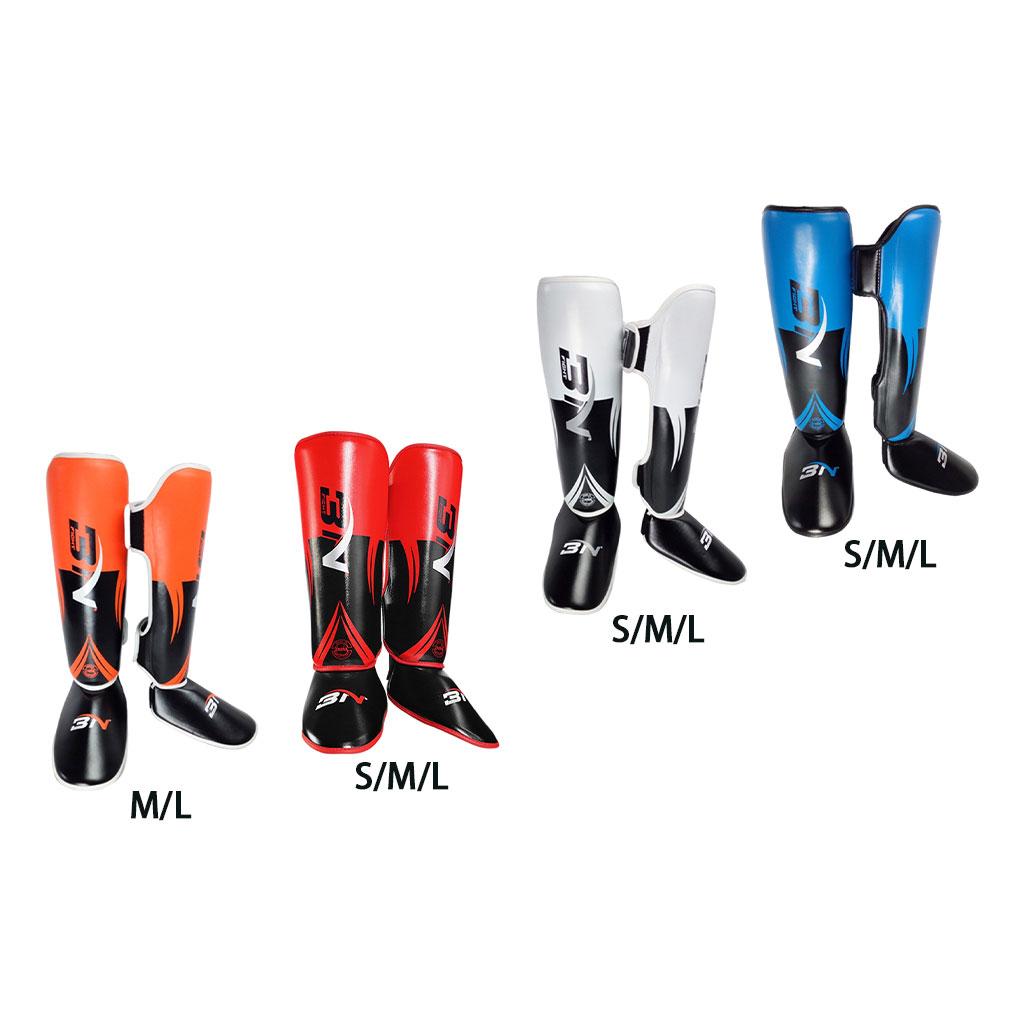 Premium Muay Thai Leg Protectors – High Quality Sanda Fighting Combo with Thickened Back Guard, Durable Leg Guards 