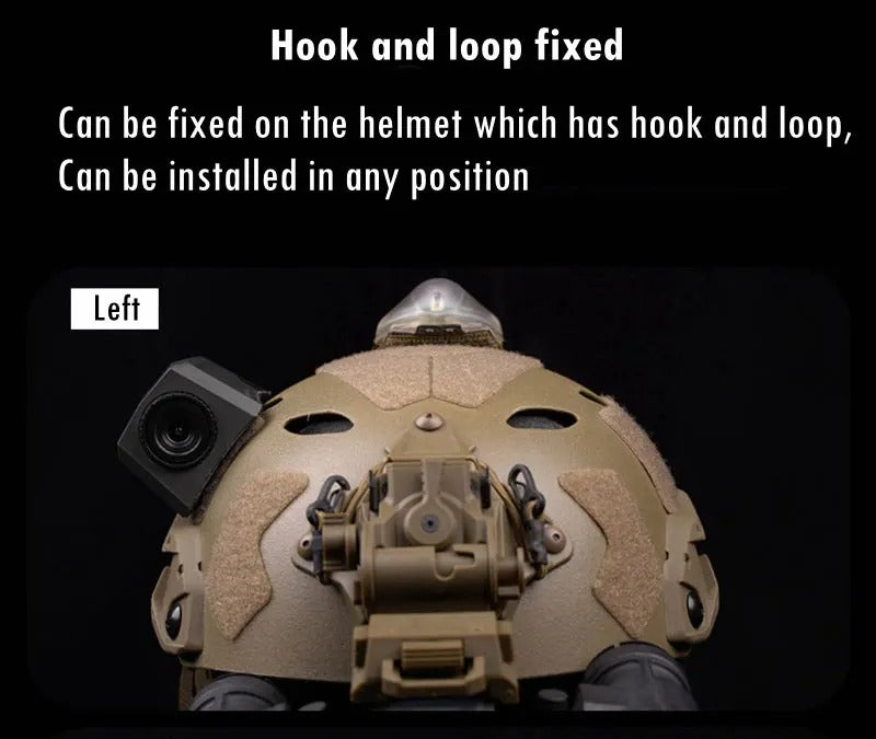 High-Quality Tactical Helmet Camera Model - Hook and Loop Fast Attachment, Prop for CS Game, Filming, Tactical Training, Durable Plastic, Black 8.9cm x 5.2cm x 4cm - StrengthXPhysiotherapy