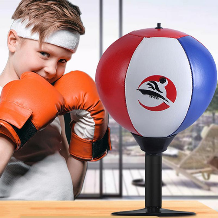 Premium Desktop Boxing Punching Ball – Suction Cup Mini Boxing Bag for Stress Relief & Fun – Fun Toy for Kids & Adults – 