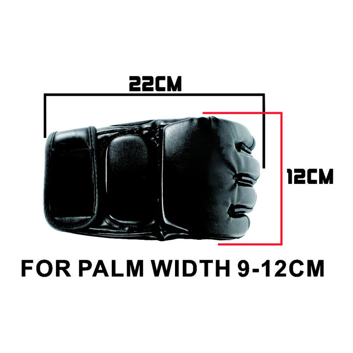 Premium MMA Half-Finger Boxing Gloves – Black Tiger Muay Thai Pads for Men – Sanda, MMA, Boxing & Kickboxing Gloves – 