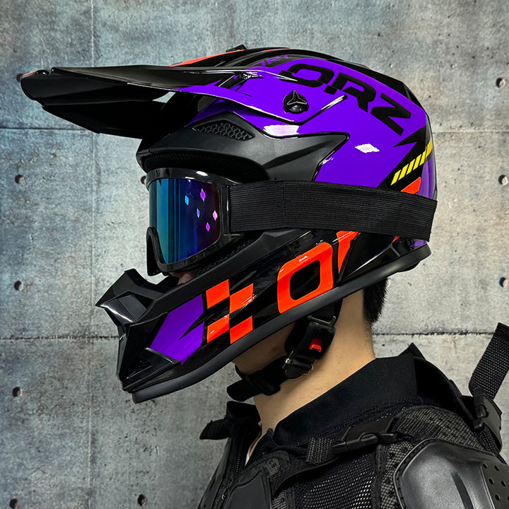 High-Quality Kids Off-Road Helmet - Motocross, Mountain Bike, ATV, DOT Certified, Lightweight ABS Material, Full Face Safety