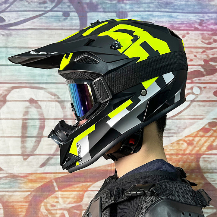 High-Quality Kids Off-Road Helmet - Motocross, Mountain Bike, ATV, DOT Certified, Lightweight ABS Material, Full Face Safety