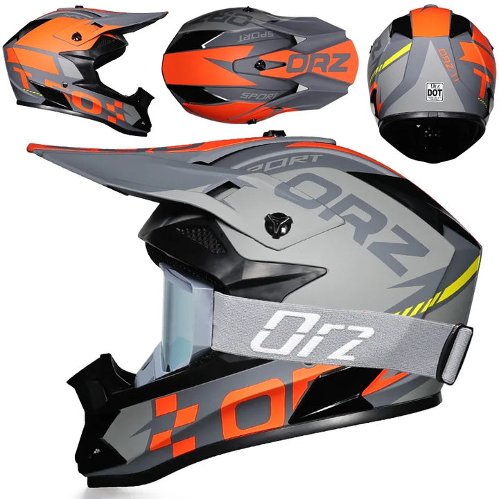 High-Quality Kids Off-Road Helmet - Motocross, Mountain Bike, ATV, DOT Certified, Lightweight ABS Material, Full Face Safety