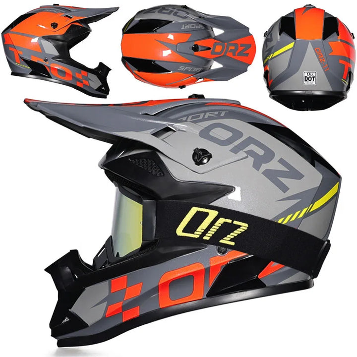 High-Quality Kids Off-Road Helmet - Motocross, Mountain Bike, ATV, DOT Certified, Lightweight ABS Material, Full Face Safety