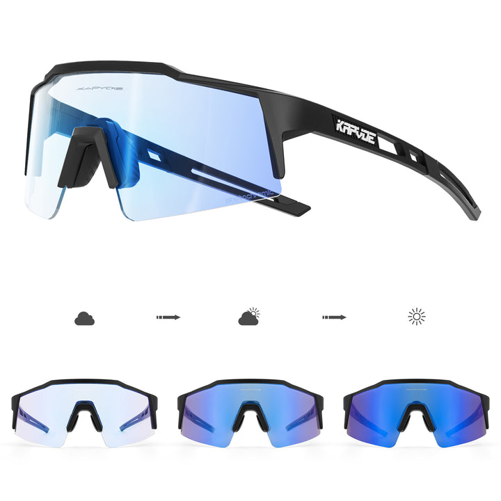 Premium Photochromic Cycling Sunglasses – UV400 Protection, Adjustable Lenses, Bike & Sports Eyewear for Men & Women