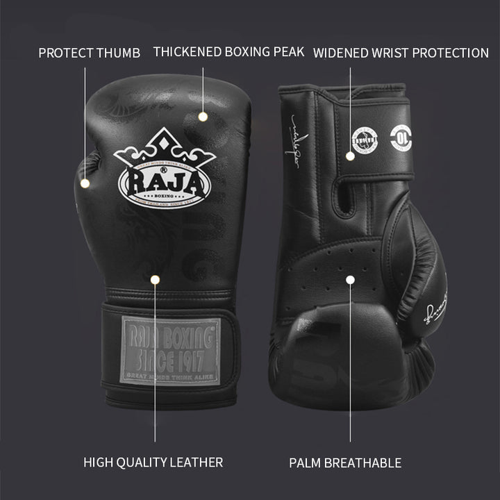 Premium Muay Thai Boxing Gloves – High Quality Kickboxing & MMA Training Gloves for Men, Durable Martial Arts Gear for Combat