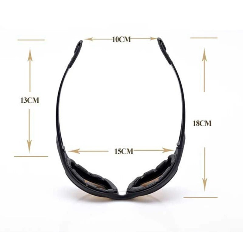 Premium Tactical Polarized Sport Glasses – UV Protection, Anti-Glare, 4 Lens Options for Shooting, Airsoft, Hunting, Hiking & Safety Eyewear - StrengthXPhysiotherapy