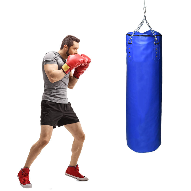 Premium Boxing Sandbag – High-Quality PU Punching Bag for Adult Practice – Durable Taekwondo, Karate & Thai Boxing Training – Includes Strong Metal Chain, Zipper Seal & Multiple Sizes - StrengthXPhysiotherapy