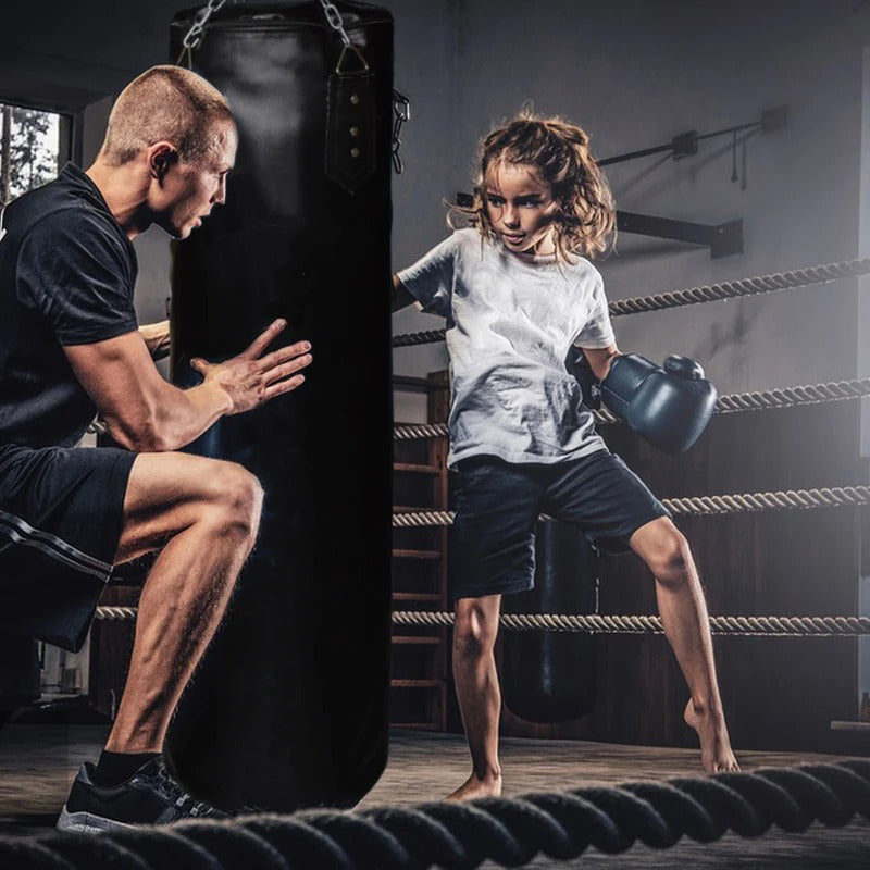 Premium Boxing Sandbag – High-Quality PU Punching Bag for Adult Practice – Durable Taekwondo, Karate & Thai Boxing Training – Includes Strong Metal Chain, Zipper Seal & Multiple Sizes - StrengthXPhysiotherapy