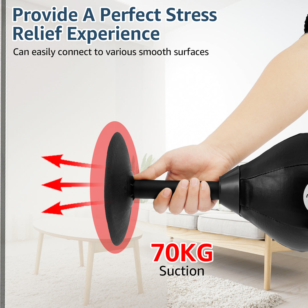 Premium Desktop Punching Bag – Stress Relief Toy with Strong Suction Cup – Fun Punch Rage Bag for Office & Home – Durable 