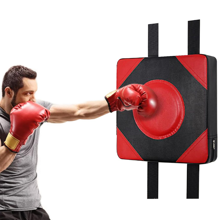 Premium Leather Wall Focus Pads – Adjustable Height Boxing & Muay Thai Target – Durable Foam Padding for Safe Impact – Ideal 
