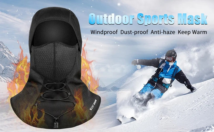 Premium Winter Cycling Face Mask – Fleece Thermal Balaclava, Windproof Ski Mask, Snowboard Cap, Adjustable Drawstring, Nylon Lycra for Ultimate Warmth and Comfort - StrengthXPhysiotherapy