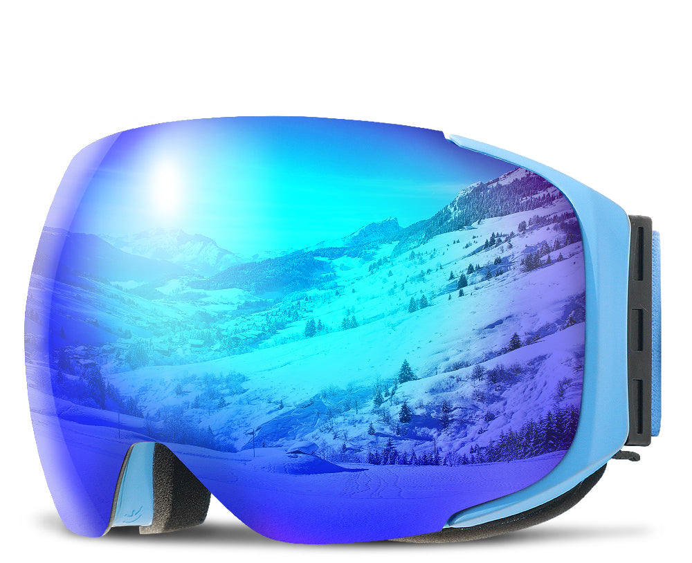 Premium Magnetic Ski Goggles – Quick-Change Lens, UV400 Protection, Anti-Fog, Explosion-Proof, Snowboard Ski Glasses