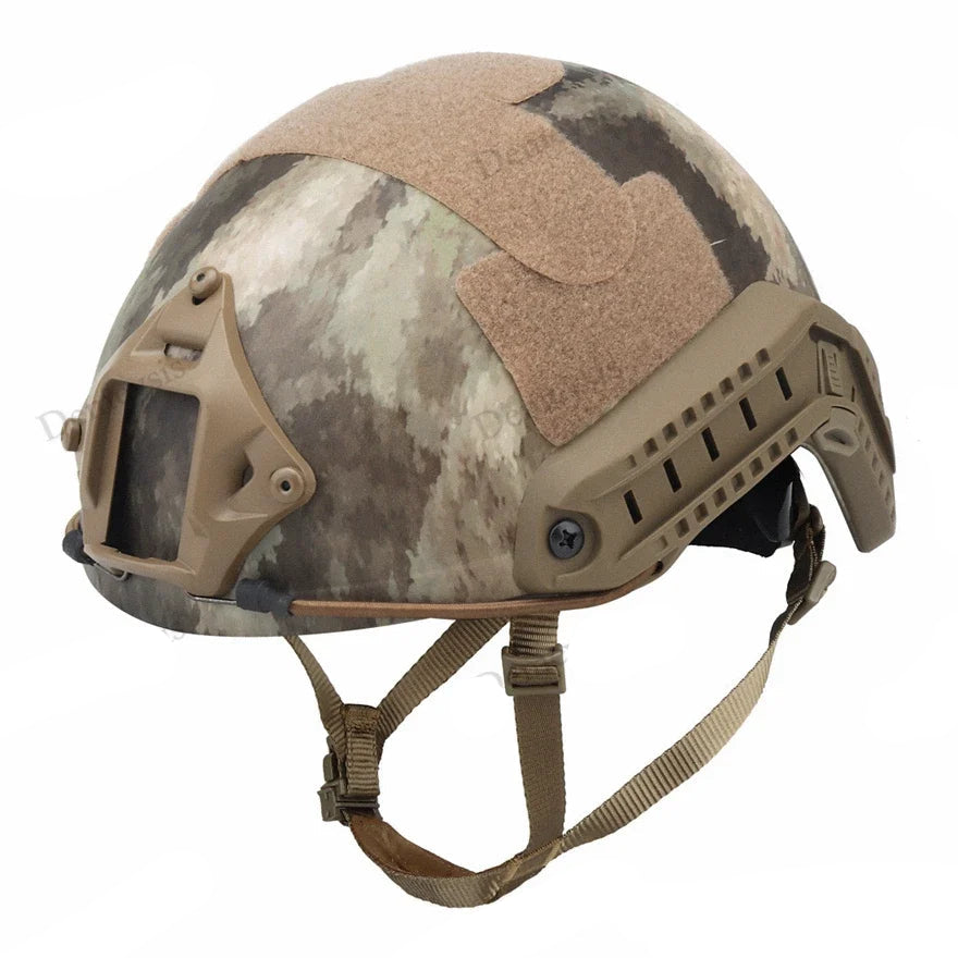 Premium FAST Tactical Helmet – Airsoft MH Camouflage, NVG Mount, Adjustable Outdoor Sport Helmet for Safety & Tactical Use