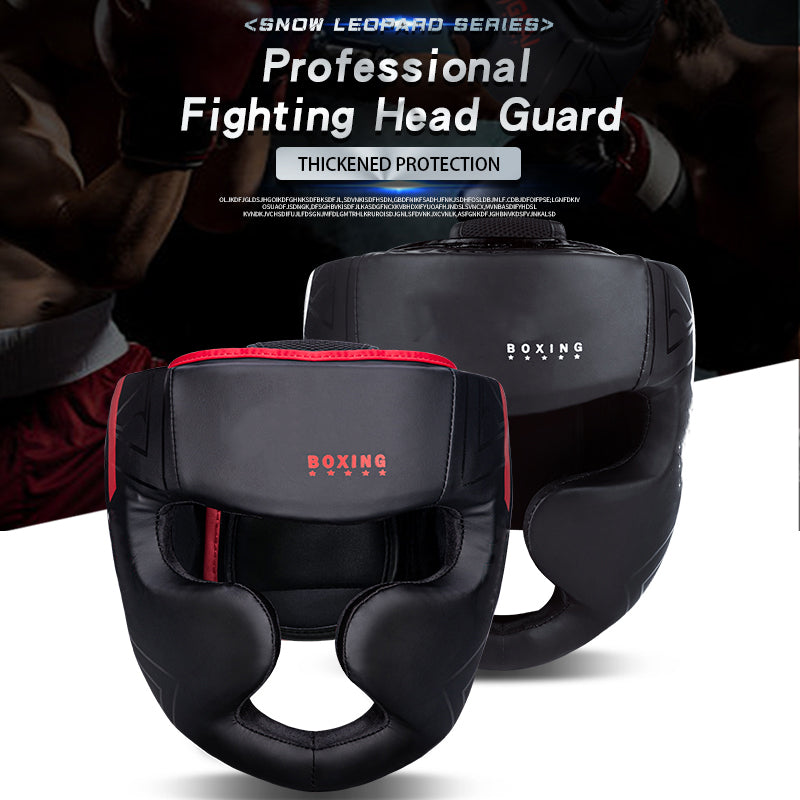 Premium Kickboxing Helmet – Full Face Muay Thai, MMA, Karate, Sanda Training Headgear, PU Leather, Protective Guard for Men & Women, Adjustable Sizes S/M/L - StrengthXPhysiotherapy