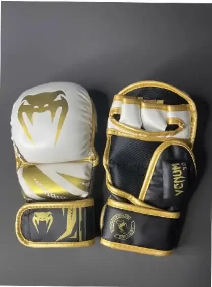 Premium MMA Half-Finger Boxing Gloves – Professional Mixed Martial Arts Training Gloves for Sanda & Free Fighting – Thickened