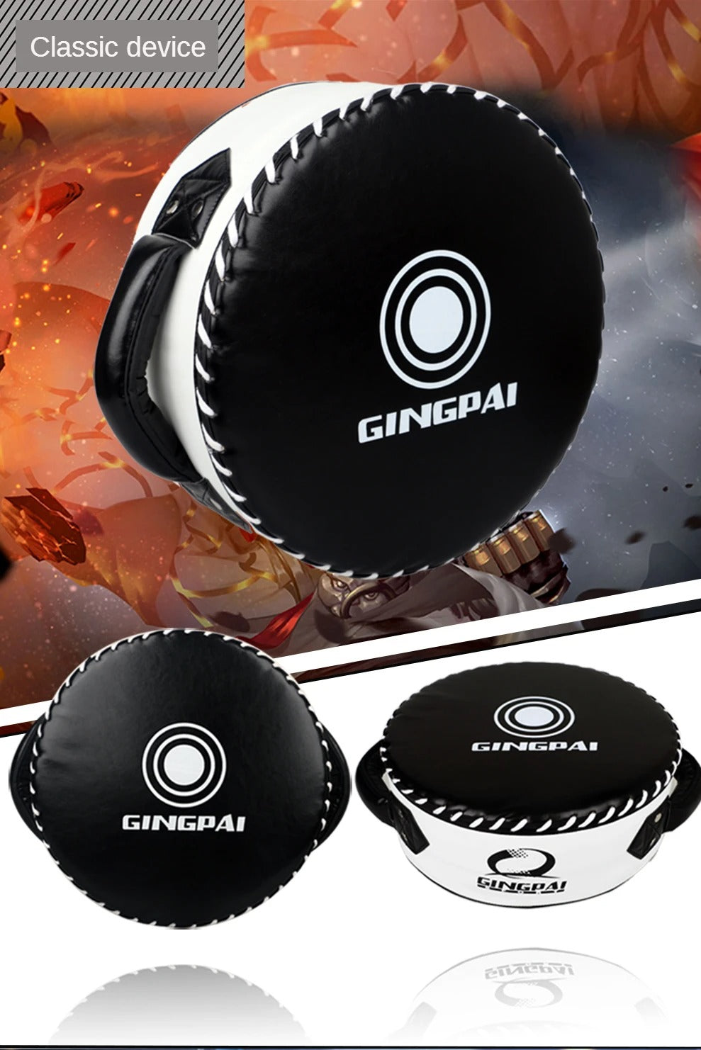 Premium High-Quality Boxing Target Shield – Large Round PU Focus Pad for Karate, Taekwondo, Kickboxing & Martial Arts Training – Hand & Foot Training Mat - StrengthXPhysiotherapy