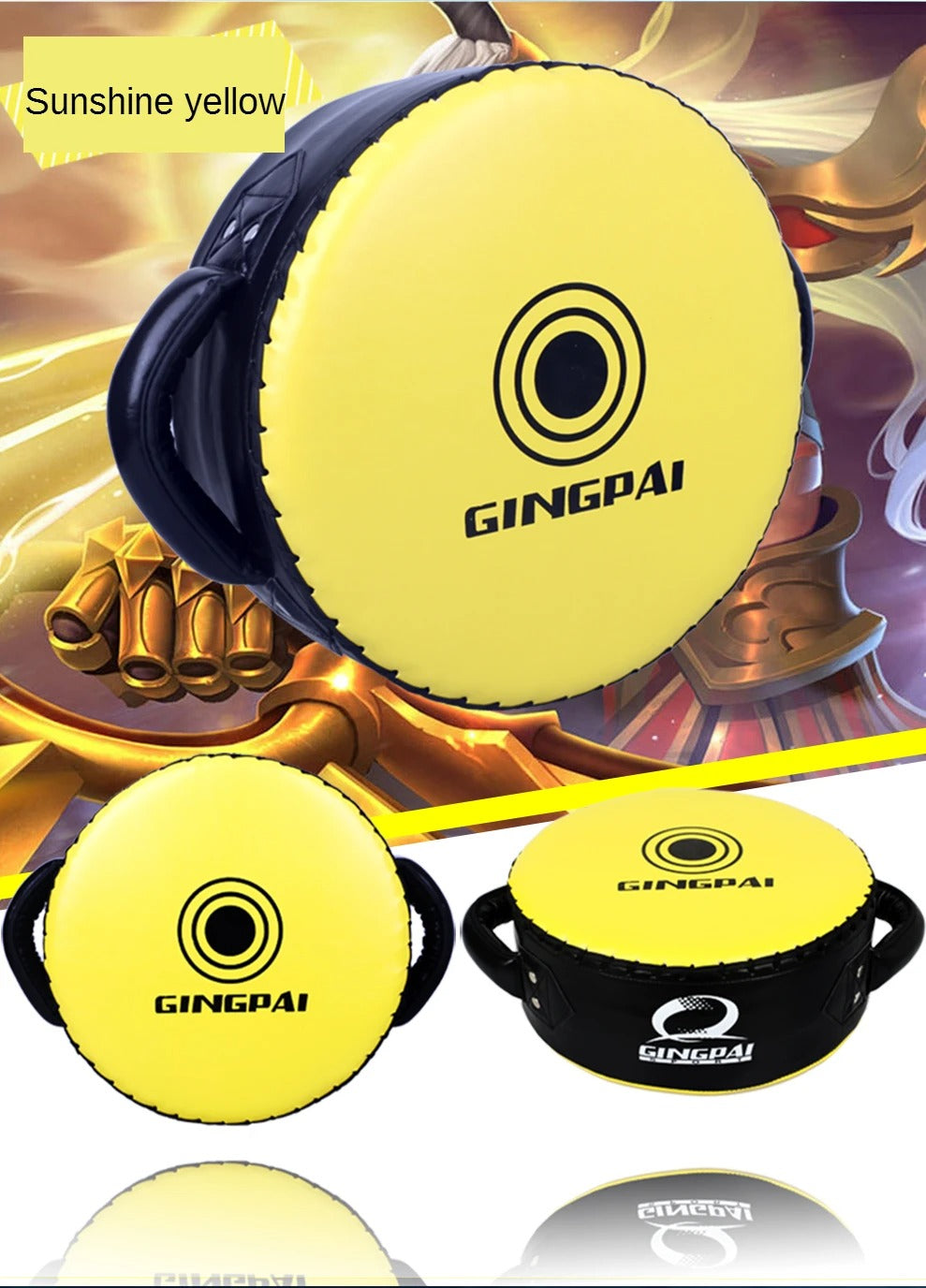 Premium High-Quality Boxing Target Shield – Large Round PU Focus Pad for Karate, Taekwondo, Kickboxing & Martial Arts Training – Hand & Foot Training Mat - StrengthXPhysiotherapy