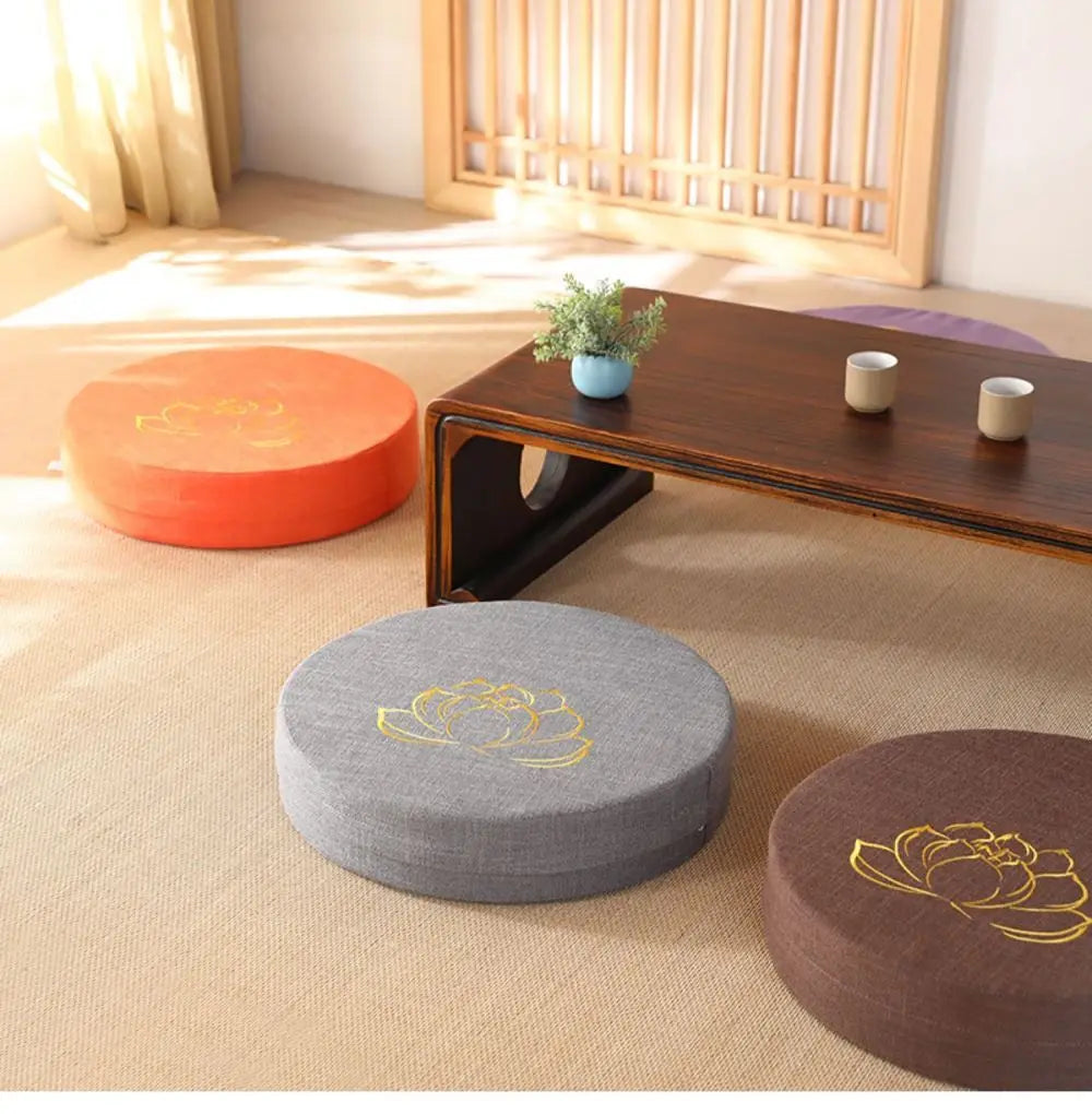 Premium Meditation Cushion – 40x6cm Japanese Tatami Backrest Pillow – Removable & Washable Cloth, Hard Texture for Comfort