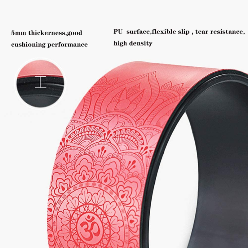 Premium 12.2 Inch Yoga Wheel for Back Pain Relief – Durable Myofascial Release Prop for Improved Flexibility and Posture – PU