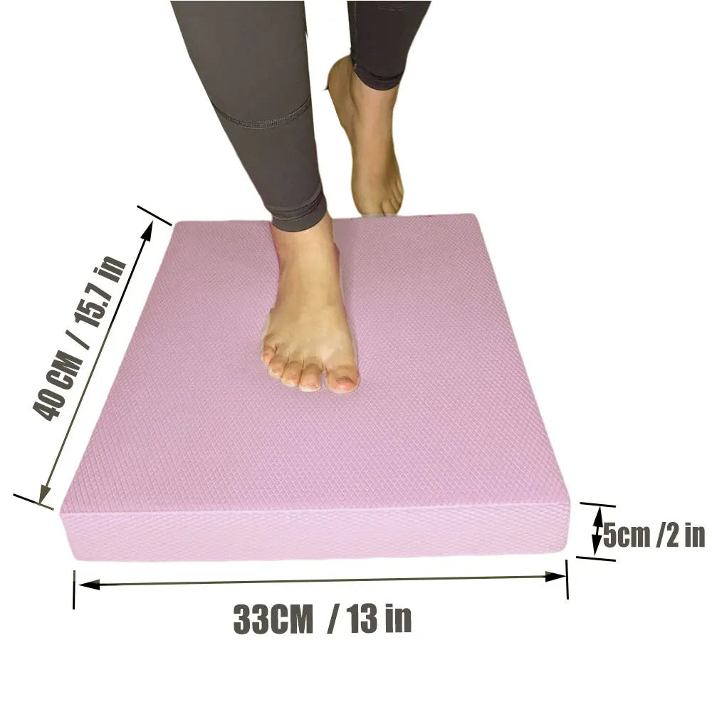 Premium Non-Slip Yoga Balance Pad – Soft Foam Exercise Cushion for Pilates, Fitness Training & Body Building, Ideal Balance Board for Stability & Core Strength - StrengthXPhysiotherapy