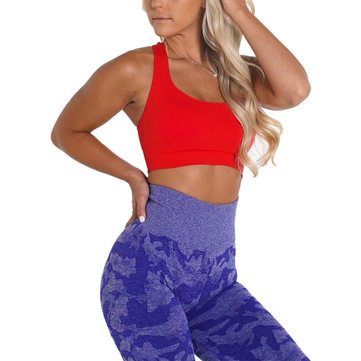 Premium Ignite Seamless Sports Bra – Low-Medium Impact, Breathable Elastic Fitness Top with Back Strap Design, Compressive