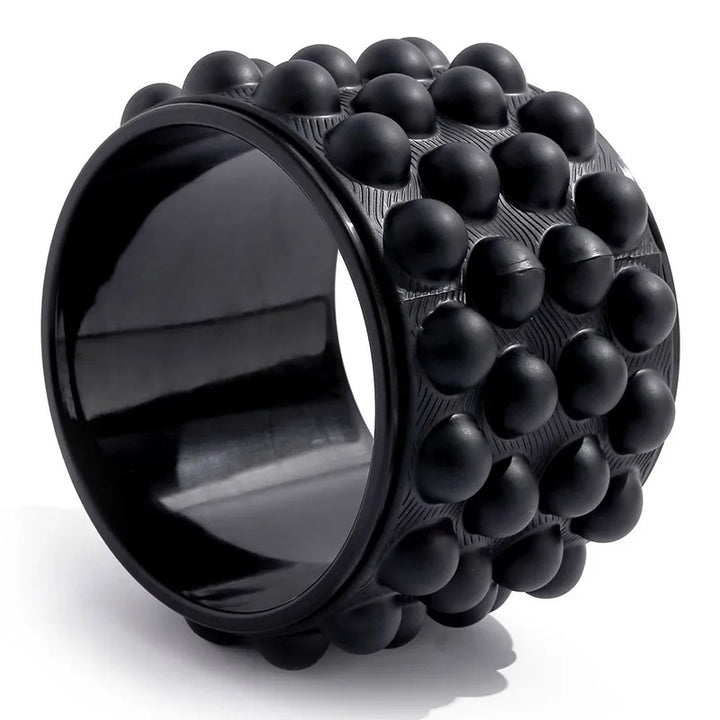 Premium Yoga Wheel – Back Stretcher & Massager for Pain Relief – Durable, Non-Slip Frame – Strong Support Up to 440 lbs 