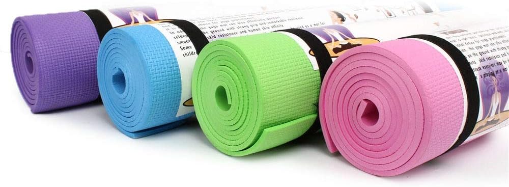 Premium 6MM Thick Yoga Mat – Anti-Skid EVA Foam Exercise & Pilates Mat – Comfortable, Durable Sports Fitness Mat